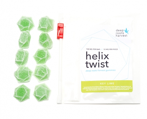 Deep Roots Harvest - Helix Twist Key Lime Gummies