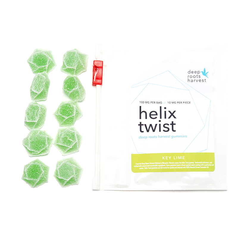 Deep Roots Harvest - Helix Twist Key Lime Gummies